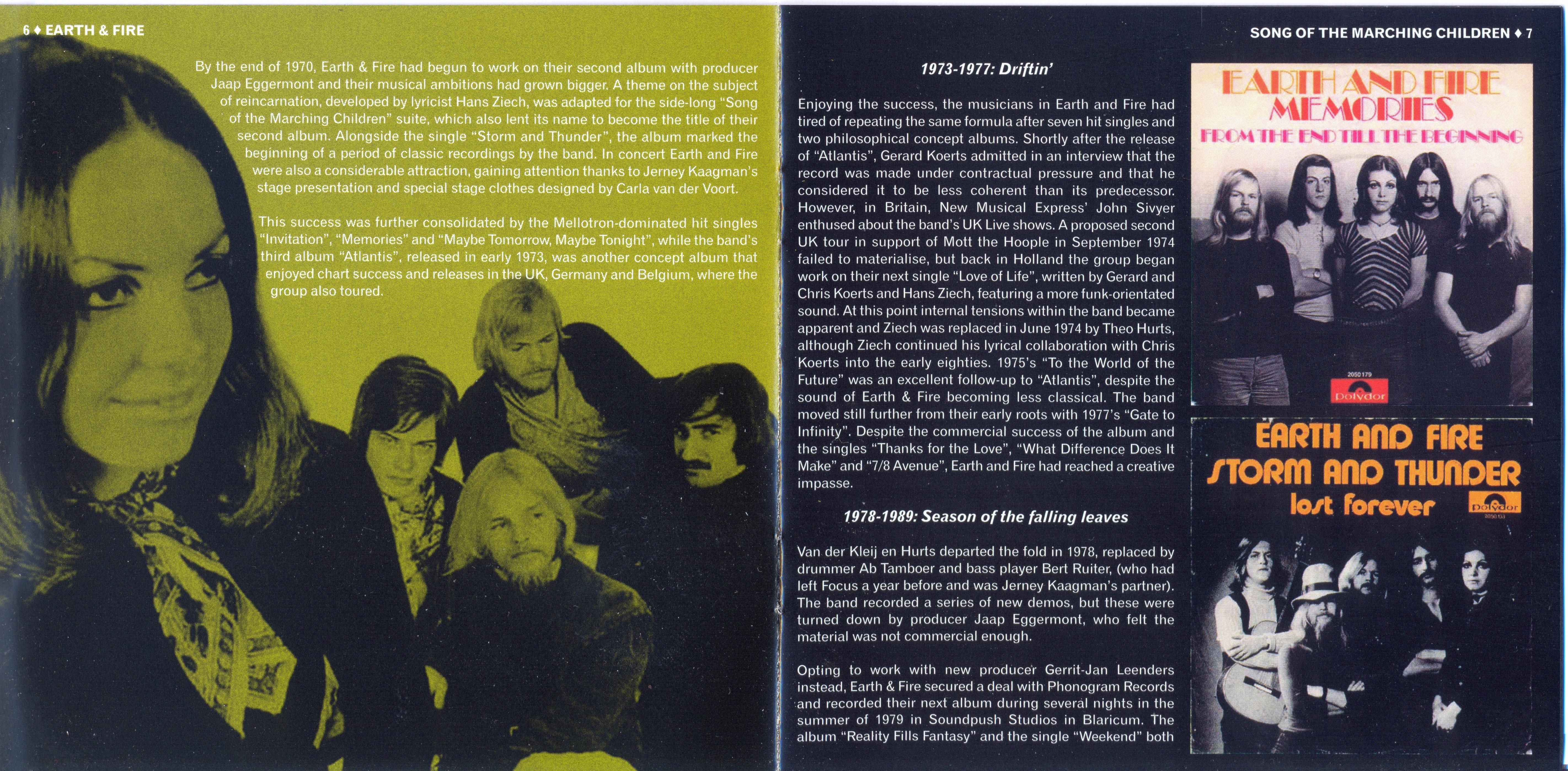 Earth & Fire  Song Of The Marching Children : Booklet 4